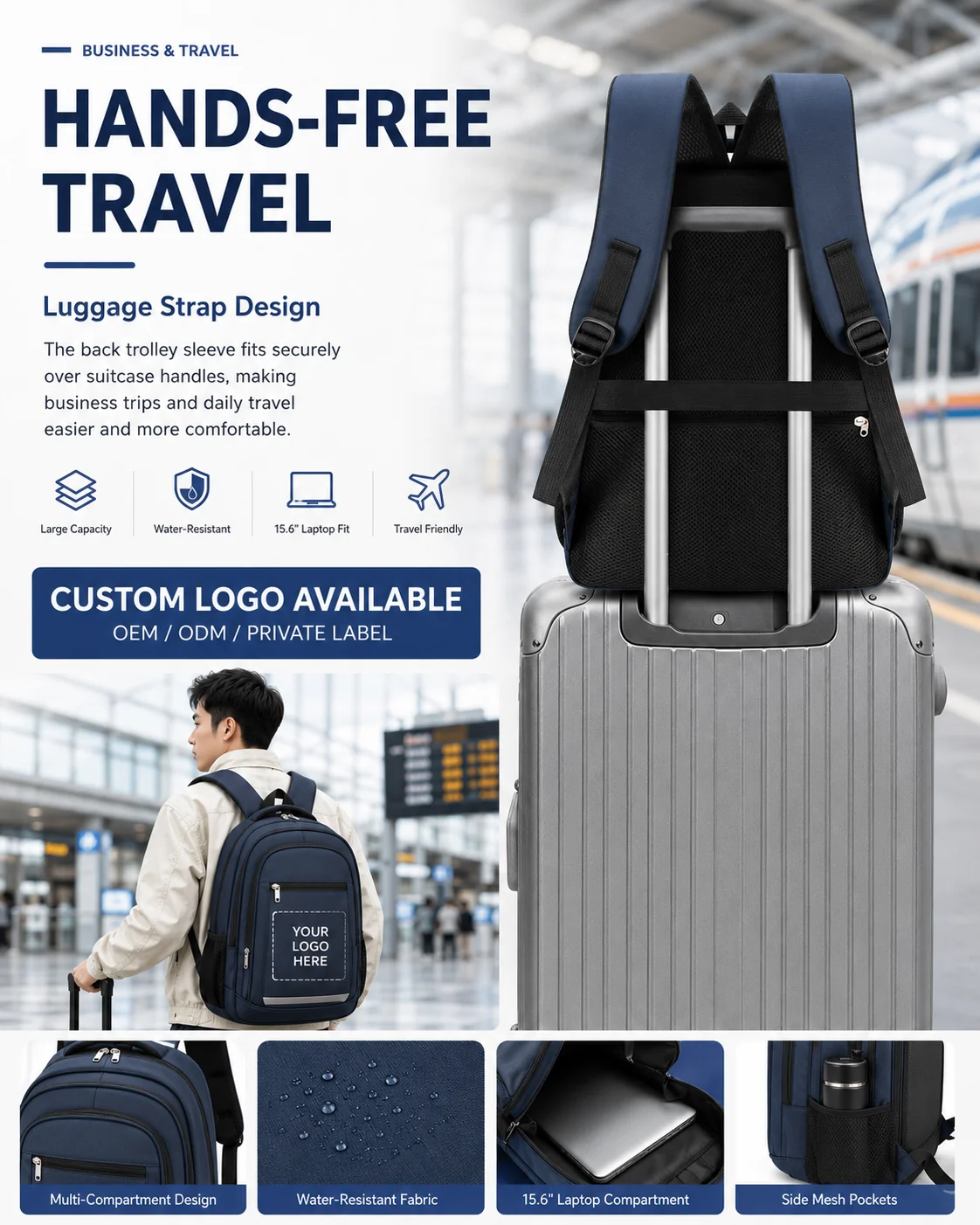 Business Travel Backpack OEM Manufacturer Program